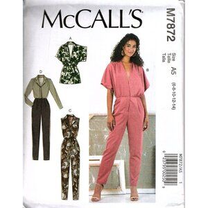 McCall's M7872 Misses 6 to 14 Jumpsuit and Rompers Uncut Sewing Pattern